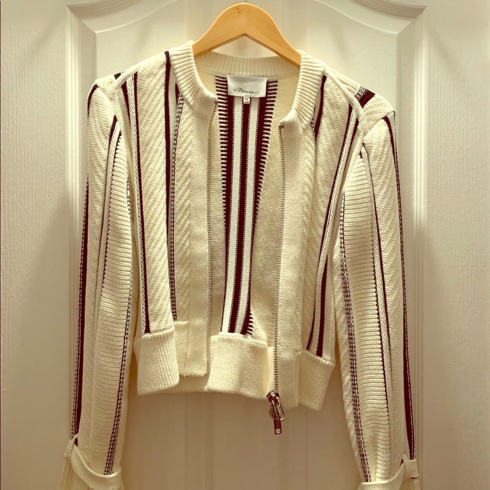 3.1 Philip Lim Cotton-Blend Sweater Jacket